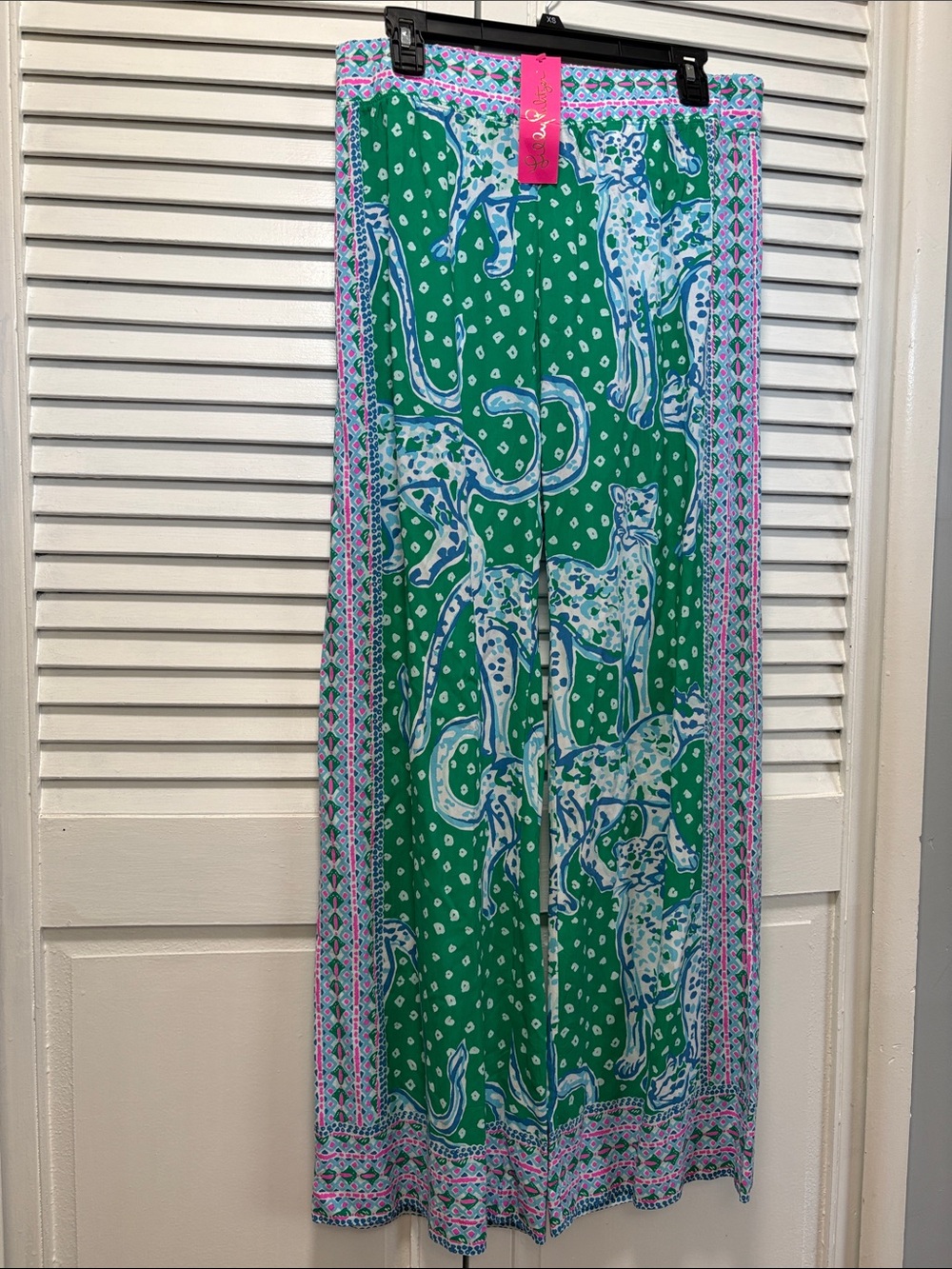 Lilly Pulitzer Green, Blue & Pink Palazzo pants - Picture 2 of 10